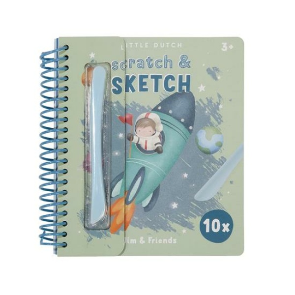 Libro Scratch & sketch Jim & Friends