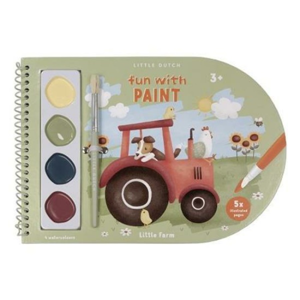 Libro pittura acquerello Little Farm