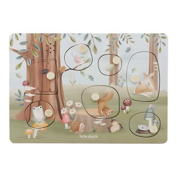 Puzzle sonoro in legno – Forest Friends